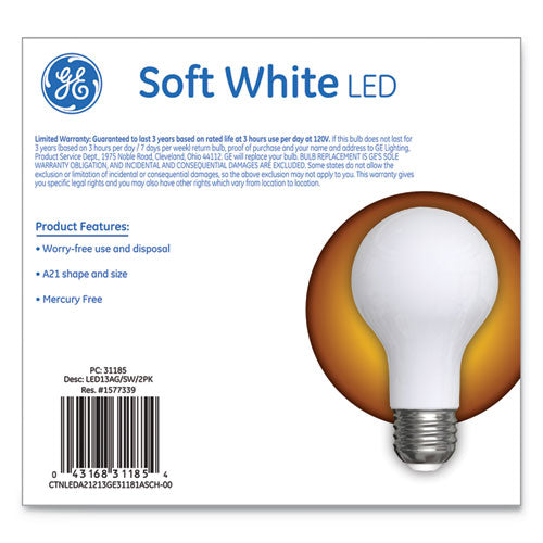 Classic Led Soft White Non-dim A21, 13 W, 2-pack