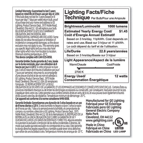 Led Par30 Dimmable Warm White Flood Light Bulb, 2700k, 12 W