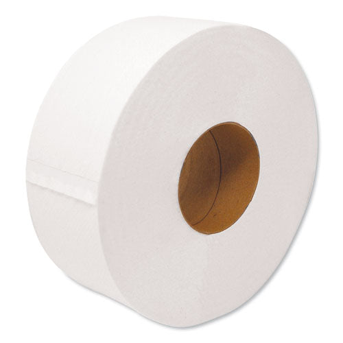 Jrt Jumbo Bath Tissue, Septic Safe, 1-ply, White, 10" Dia, 6 Rolls-carton