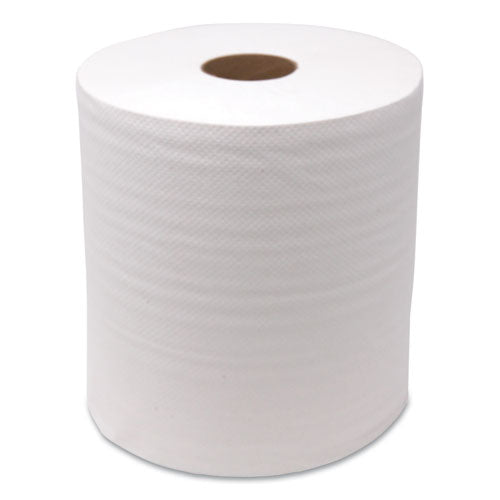 Hardwound Roll Towels, White, 8" X 350 Ft, 12 Rolls-carton