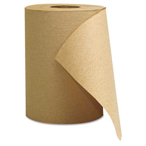 Hardwound Roll Towels, Natural, 8" X 350ft, 12 Rolls-carton