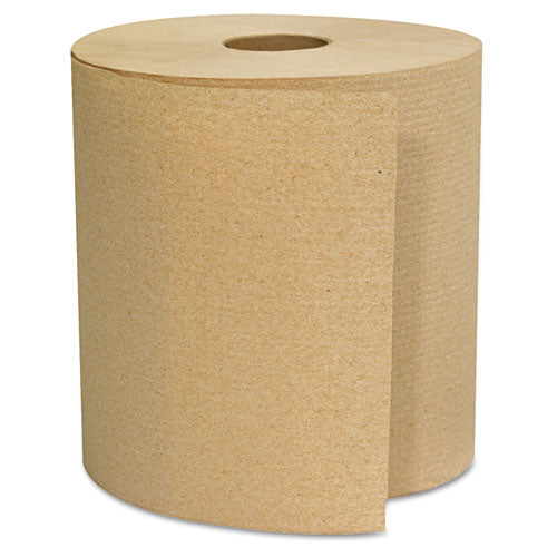 Hardwound Roll Towels, 1-ply, Kraft, 8" X 700 Ft, 6-carton