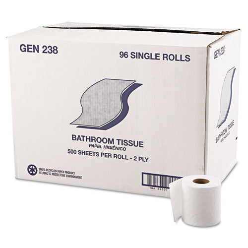 Bath Tissue, Wrapped, Septic Safe, 2-ply, White, 500 Sheets-roll, 96 Rolls-carton