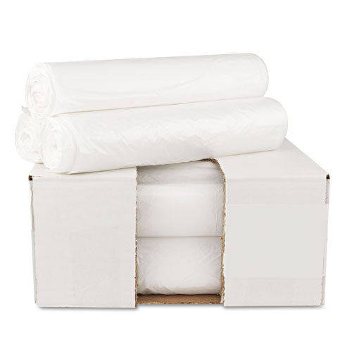 High Density Can Liners, 10 Gal, 6 Microns, 24" X 23", Natural, 1,000-carton