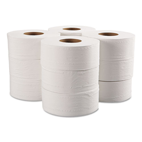 Jumbo Bathroom Tissue, Septic Safe, 2-ply, White, 650 Ft, 12 Roll-carton