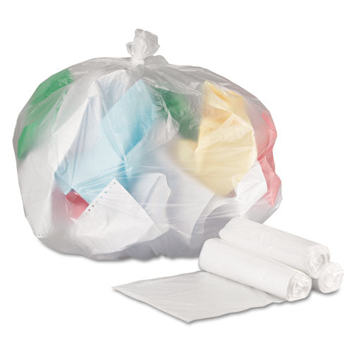 High-density Can Liners, 33 Gal, 9 Microns, 33" X 39", Natural, 500-carton