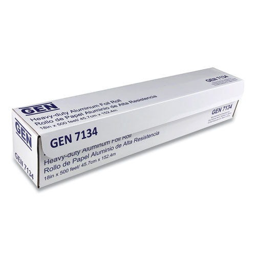 Heavy-duty Aluminum Foil Roll, 18" X 1,000 Ft