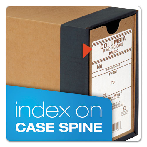Columbia Recycled Binding Cases, 2 Rings, 2.5" Capacity, 11 X 8.5, Kraft