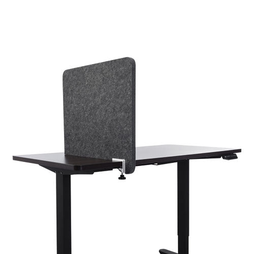 Desk Divider Privacy Panel Sound Reducing Office Partition For Desk Cubical, 23.5 X 1 X 22, Polyester, Ash