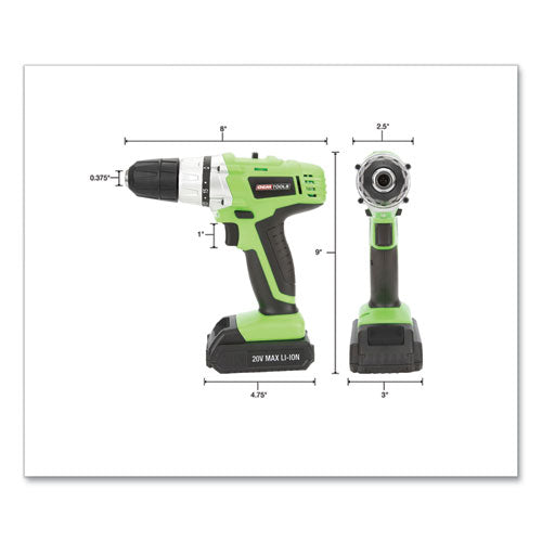 20v Max.li-ion 3-8 Inch Drive Cordless Drill