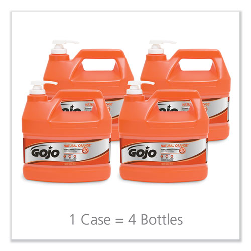 Natual Orange Pumice Hand Cleaner, Citrus, 1 Gal Pump Bottle, 4-carton