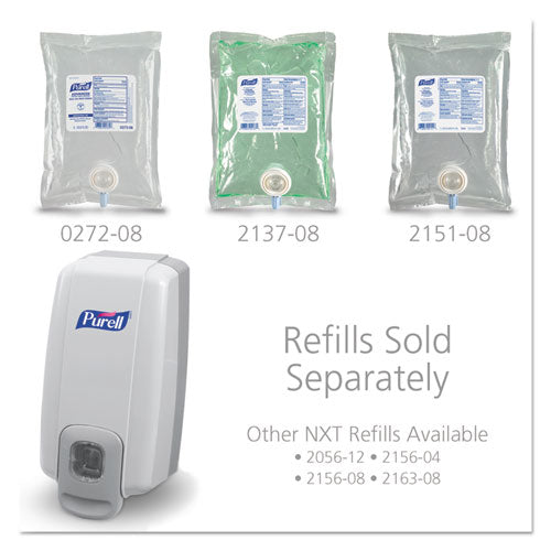 Nxt Space Saver Dispenser, 1000 Ml, 5.13" X 4" X 10", White-gray