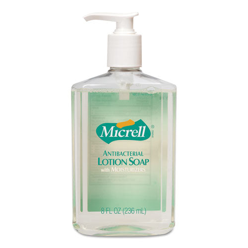 Antibacterial Lotion Soap, 12oz, Pump Bottle, Light Scent