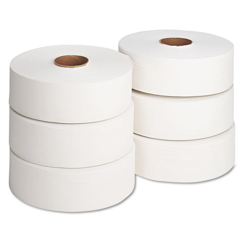 Jumbo Roll Bath Tissue, Septic Safe, 2 Ply, White, 2000 Ft, 6 Rolls-carton