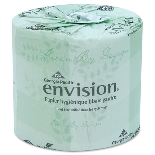 Embossed Bathroom Tissue, Septic Safe, 1-ply, White, 550 Sheets-roll, 40 Rolls-carton