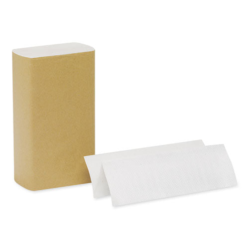 Pacific Blue Basic Folded Paper Towel, 9 1-4 X 9 1-2, White, 250-pack, 16 Pk-ct