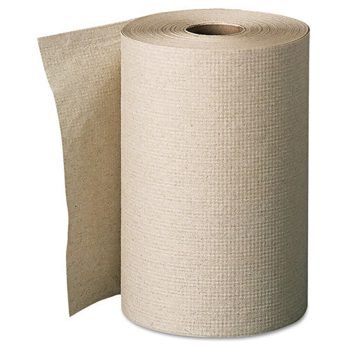 Pacific Blue Basic Nonperforated Paper Towels, 7 7-8 X 350ft, Brown, 12 Rolls-ct