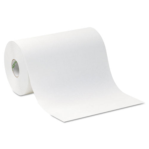 Hardwound Paper Towel Roll, Nonperforated, 9 X 400ft, White, 6 Rolls-carton