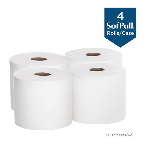 Sofpull Perforated Paper Towel, 7 4-5 X 15, White, 560-roll, 4 Rolls-carton