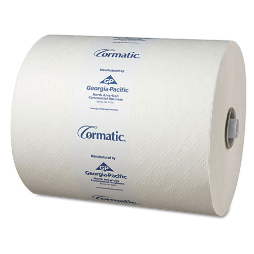 Hardwound Roll Towels, 8 1-4 X 700ft, White, 6 Rolls-carton