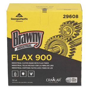 Flax 900 Heavy Duty Cloths, 9 X 16 1-2, White, 72-box, 10 Box-carton