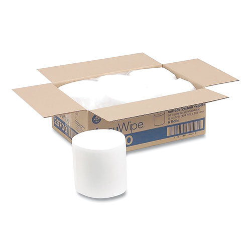 Pacific Blue Select Disposable Surface System Centerpull Wipe Refill, 12 X 12, White, 90-roll, 6 Rolls-carton