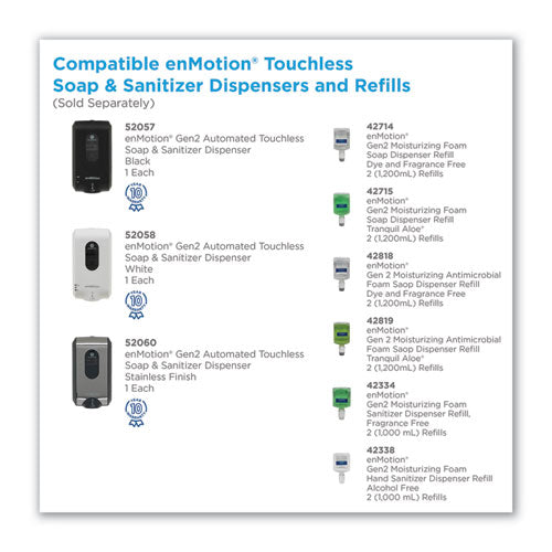 Gp Enmotion Automated Touchless Soap Refill, 1200 Ml, Unscented, 2-carton