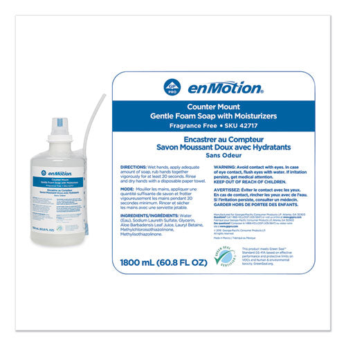 Gp Enmotion® Counter Mount Soap Refill, 1800 Ml, Fragrance-free, 2-carton