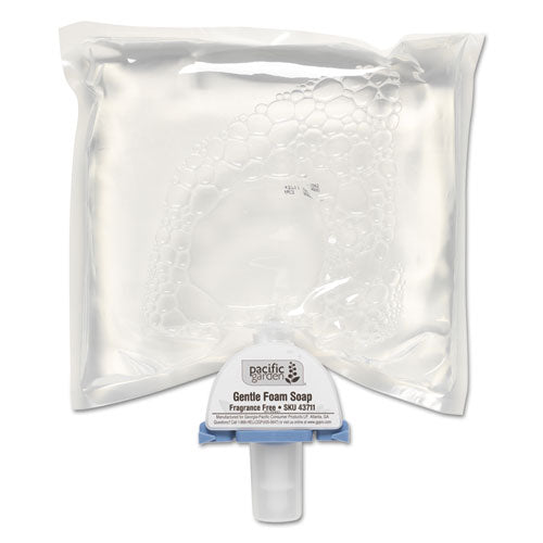 Gentle Foam Liquid Soap, Fragrance-free, 1200 Ml, 4-carton
