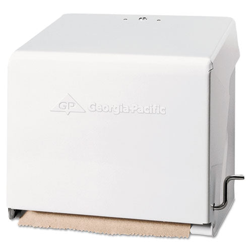 Mark Ii Crank Roll Towel Dispenser, 10 3-4 X 8 1-2 X 10 3-5, White