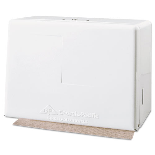 Singlefold Towel Dispenser, Steel, 11 5-8w X 6 5-8d X 8 1-8h, White