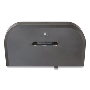 Jumbo Jr. Bathroom Tissue Dispenser, Double Roll,  22.1 X 4.8 X 12.1, Black