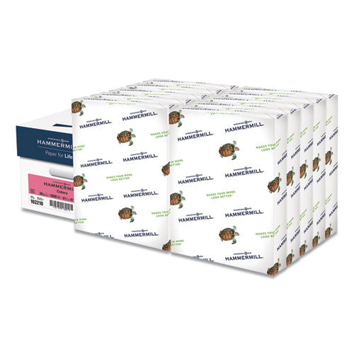 Colors Print Paper, 20lb, 8.5 X 11, Cherry, 500 Sheets-ream, 10 Reams-carton
