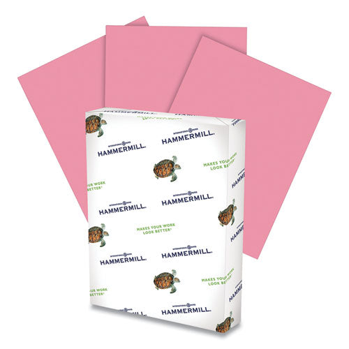 Colors Print Paper, 20lb, 8.5 X 11, Cherry, 500-ream