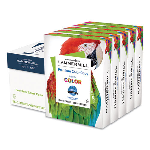 Premium Color Copy Print Paper, 100 Bright, 28lb, 8.5 X 14, Photo White, 500-ream