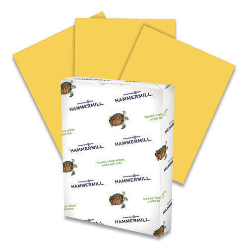 Colors Print Paper, 20lb, 8.5 X 11, Goldenrod, 500-ream