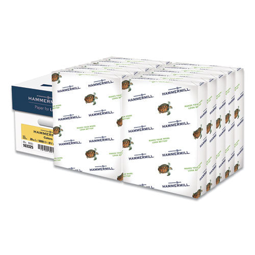 Colors Print Paper, 20lb, 8.5 X 11, Buff, 500 Sheets-ream, 10 Reams-carton