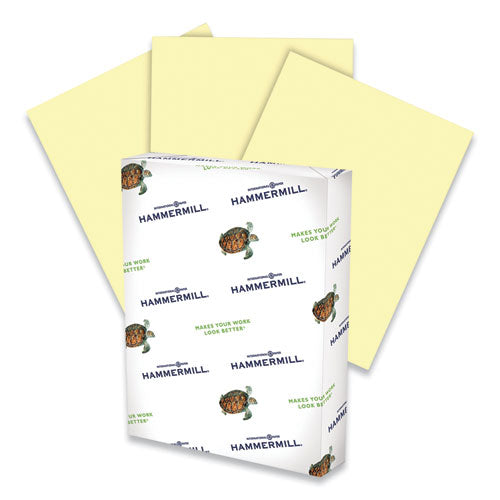 Colors Print Paper, 20lb, 8.5 X 11, Canary, 500-ream