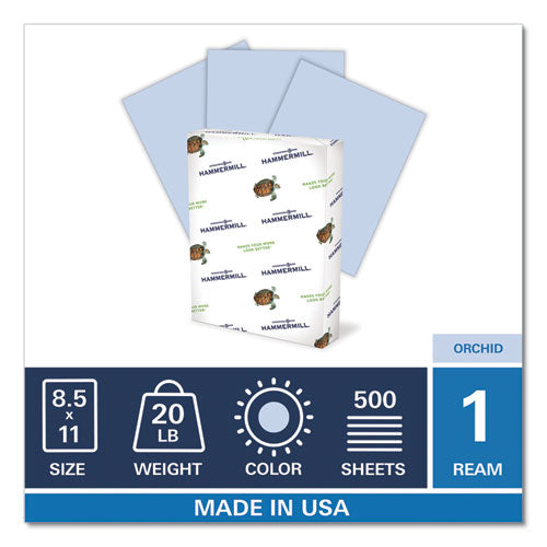 Colors Print Paper, 20lb, 8.5 X 11, Orchid, 500-ream