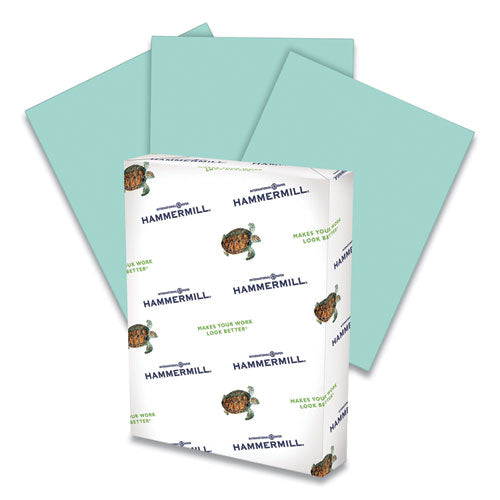 Colors Print Paper, 20lb, 8.5 X 11, Turquoise, 500-ream