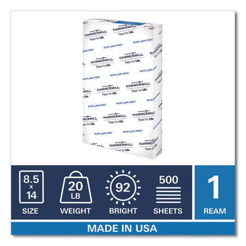 Copy Plus Print Paper, 92 Bright, 20 Lb, 8.5 X 14, White, 500-ream