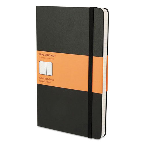 Hard Cover Notebook, Unruled, Black Cover, 8.25 X 5, 192 Sheets