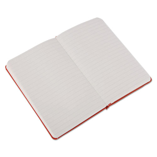 Hard Cover Notebook, Narrow Rule, Red Cover, 5.5 X 3.5, 192 Sheets