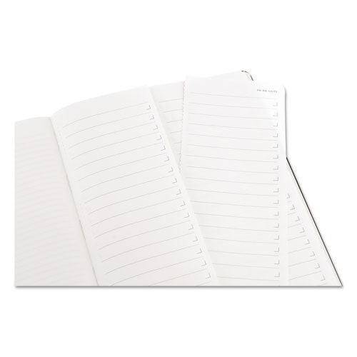 Professional Notebook, Narrow Rule, Black Cover, 9.75 X 7.5, 192 Sheets