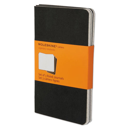 Cahier Journal, Narrow Rule, Kraft Brown Cover, 8.25 X 5, 80 Sheets, 3-pack