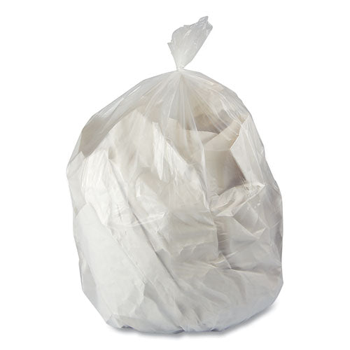Linear Low-density Can Liners, 60 Gal, 1 Mil, 44 X 56, Clear, 100-carton