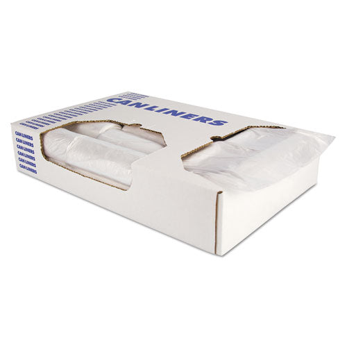 High-density Waste Can Liners, 33 Gal, 9 Microns, 33" X 38", Natural, 500-carton