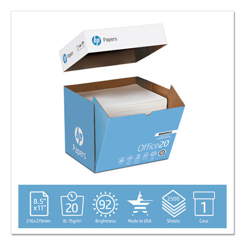 Office20 Paper, 92 Bright, 20lb, 8.5 X 11, White, 2, 500-carton