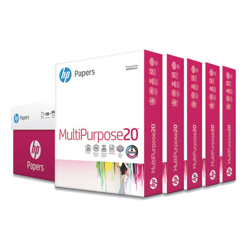 Multipurpose20 Paper, 96 Bright, 20lb, 8.5 X 11, White, 500 Sheets-ream, 5 Reams-carton