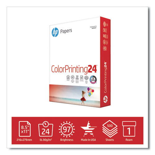 Colorprinting24 Paper, 97 Bright, 24lb, 8.5 X 11, White, 500-ream